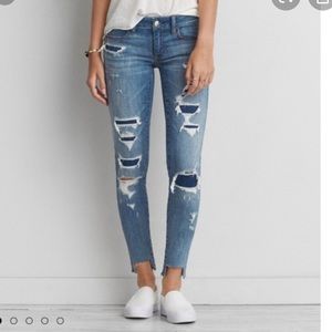 AEO Denim X Super low jegging